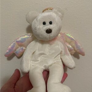Ty Beanie Babies Halo White Plush Bear